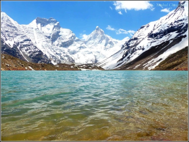 Bhrigupanth - Thalay Sagar - Jogin towering over Kedar Tal