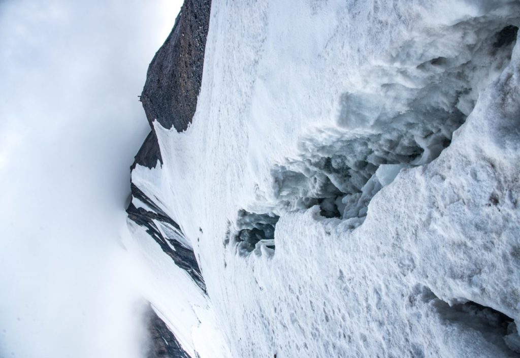 Crevasses at Parang La | Parang la trek 
