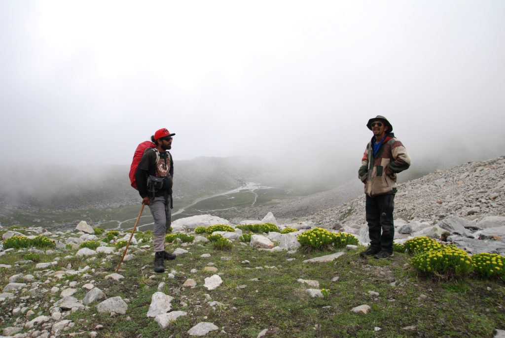Taking a breather.. En route pass base camp | Borasu pass trek