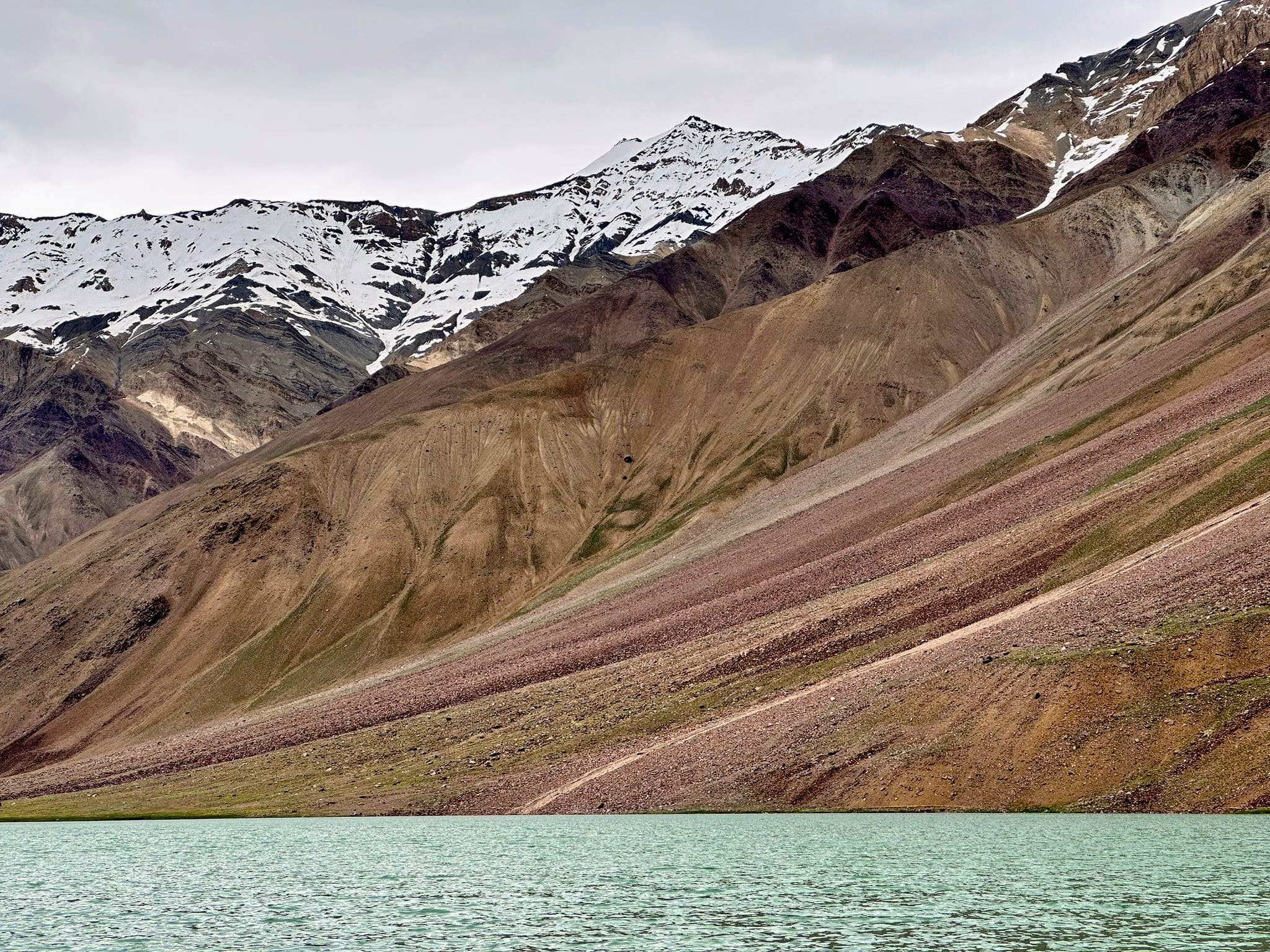 Chandratal Lake and surrounding morains