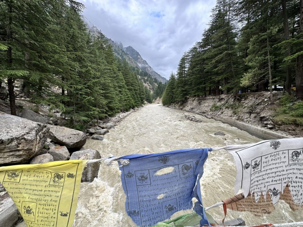 View from Batseri village bridge over Baspa river
