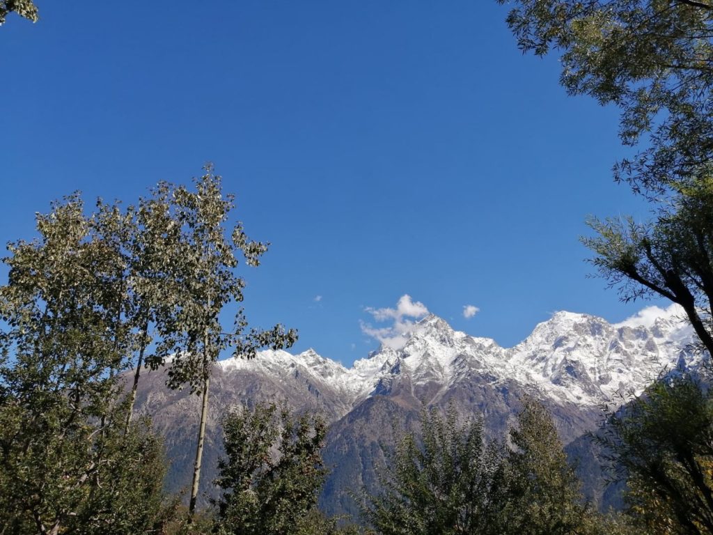 Jorkanden peak blanketed with snow