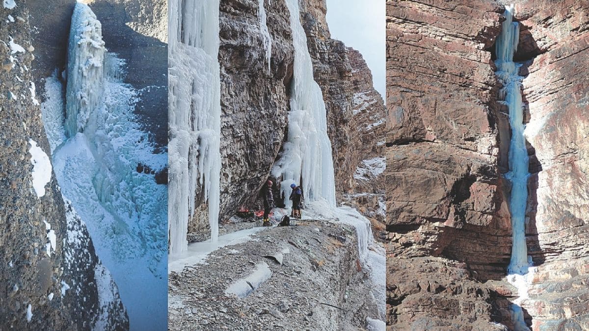 Spiti Valley’s Icy Embrace: Climbers Tale of 3 Frozen Waterfalls