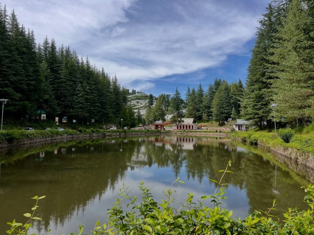 Mirroring of Deodar Trees on Placid waters of Tani Jubbar Lake