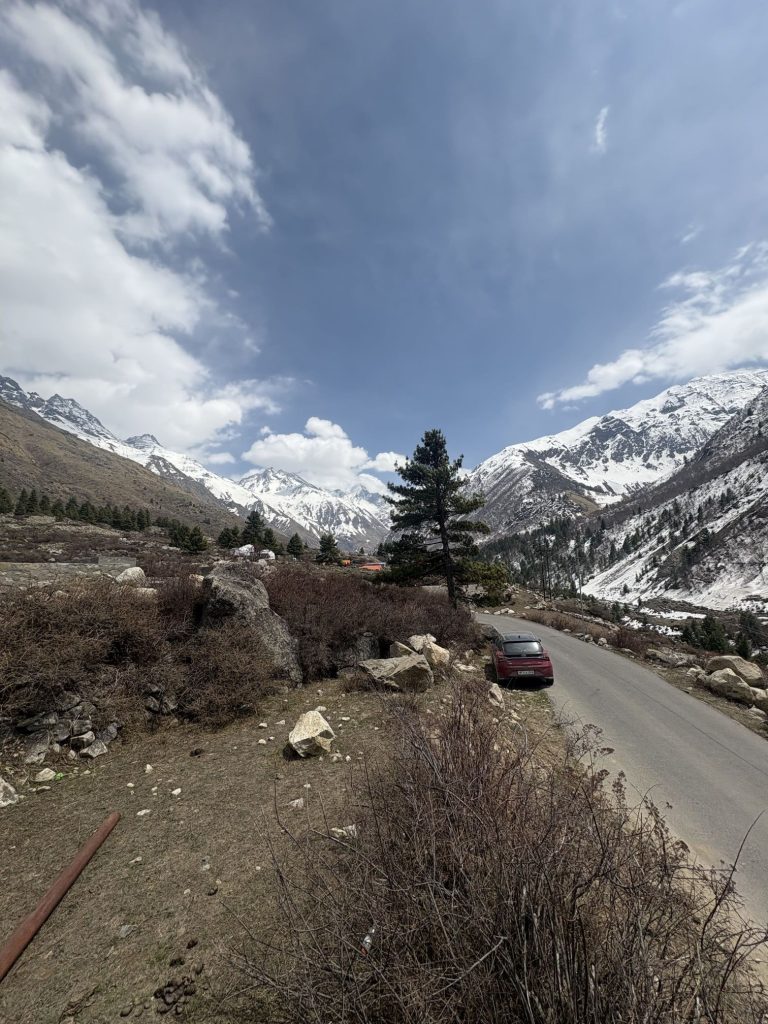 Road leading from Chitkul towards Indo-China border